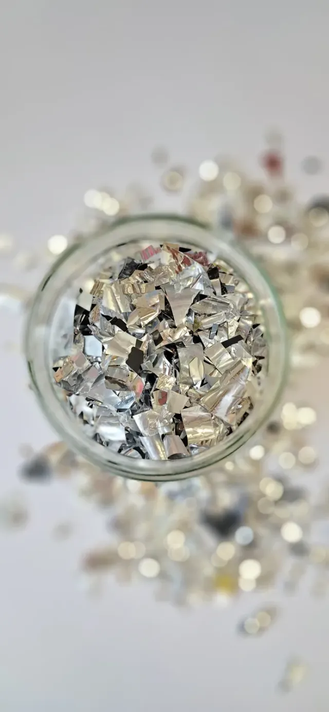 De Potjeskast Pot Glitter knutselpot 750 ml