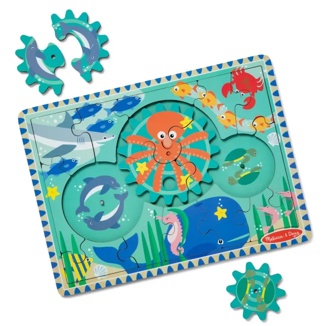 Melissa & Doug Underwater Gear houten puzzel 18 stukjes 3+