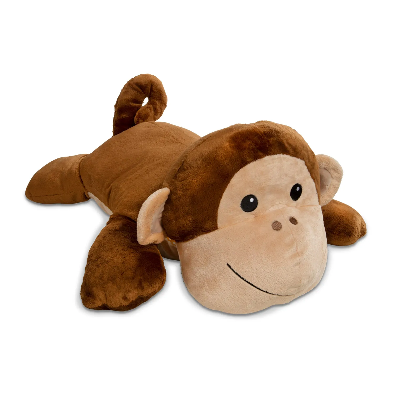 Melissa & Doug Cuddle Monkey Jumbo knuffel bruin 70 cm