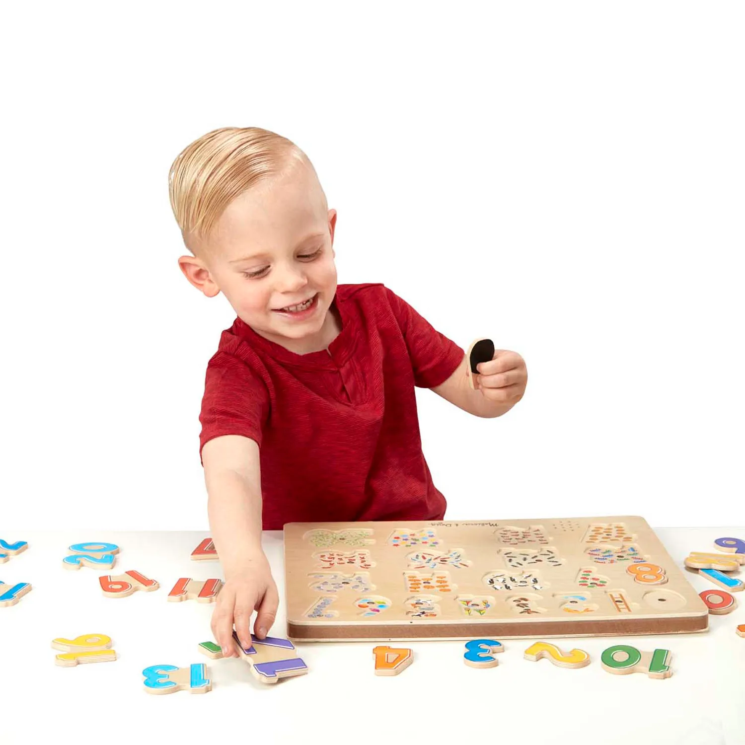 Melissa & Doug Numbers geluidspuzzel 21 stukjes hout