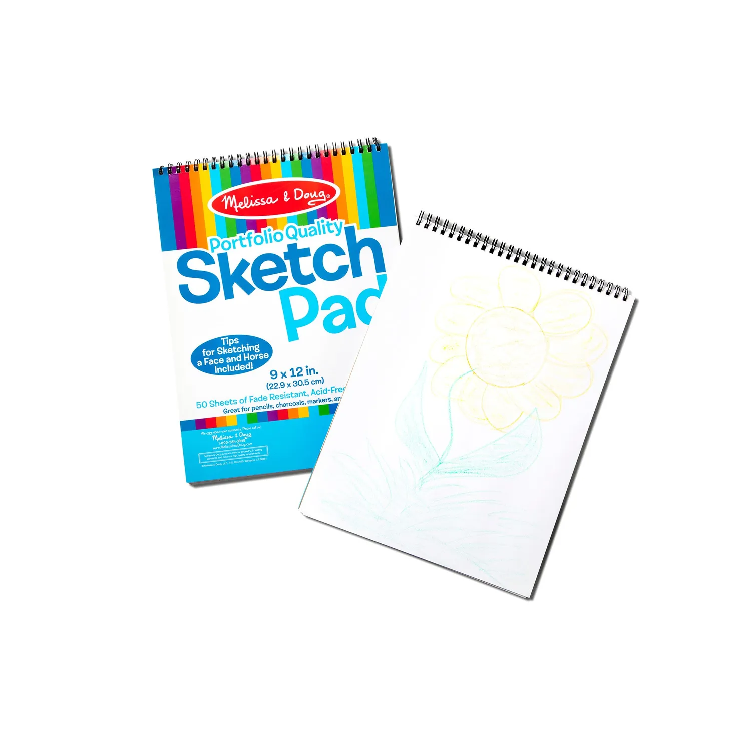 Melissa & Doug Sketch Pad 9x12 schetsboek 2 stuks