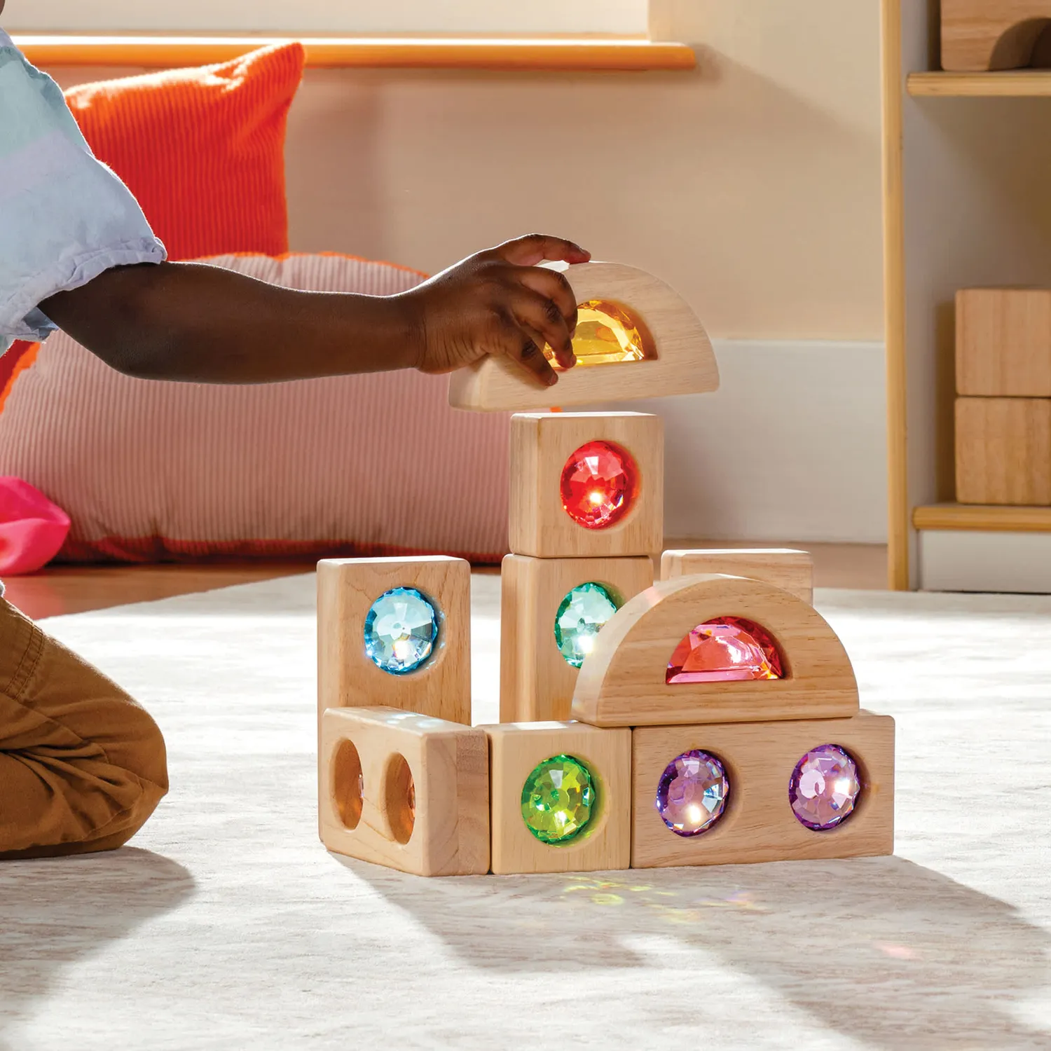 Guidecraft Gemstone blokken 10 stuks licht