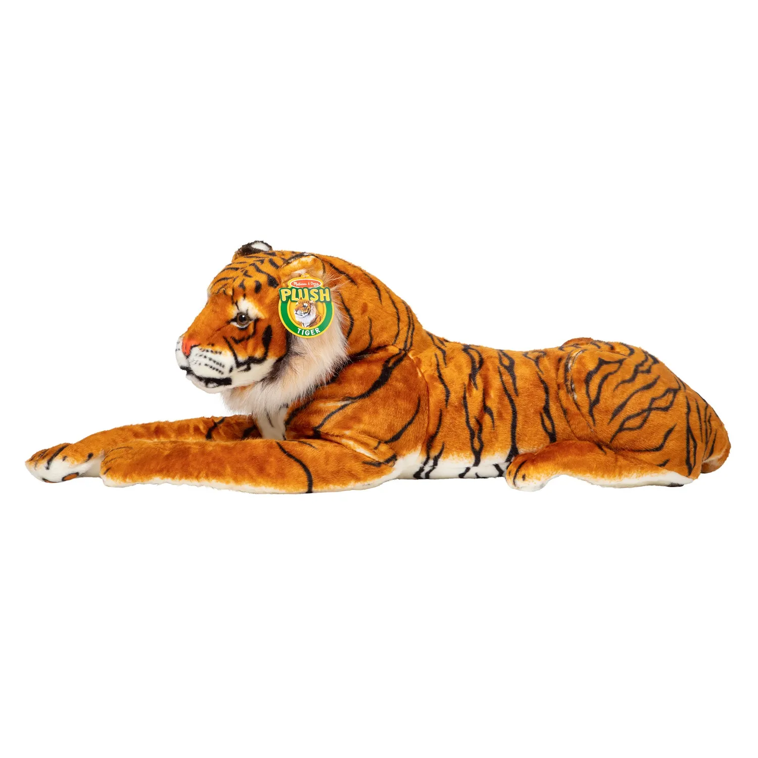 Melissa & Doug Tijger knuffel groot levensecht pluche