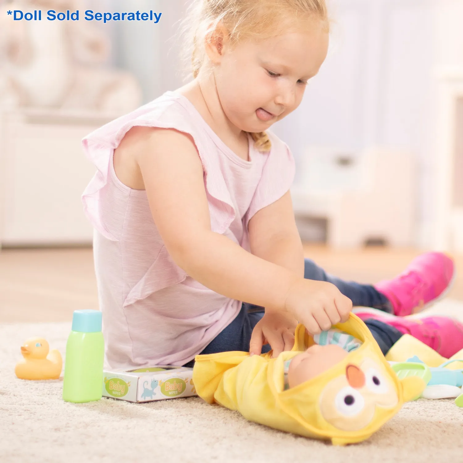 Melissa & Doug Mine to Love poppen bad- en verschoonset 19-delig