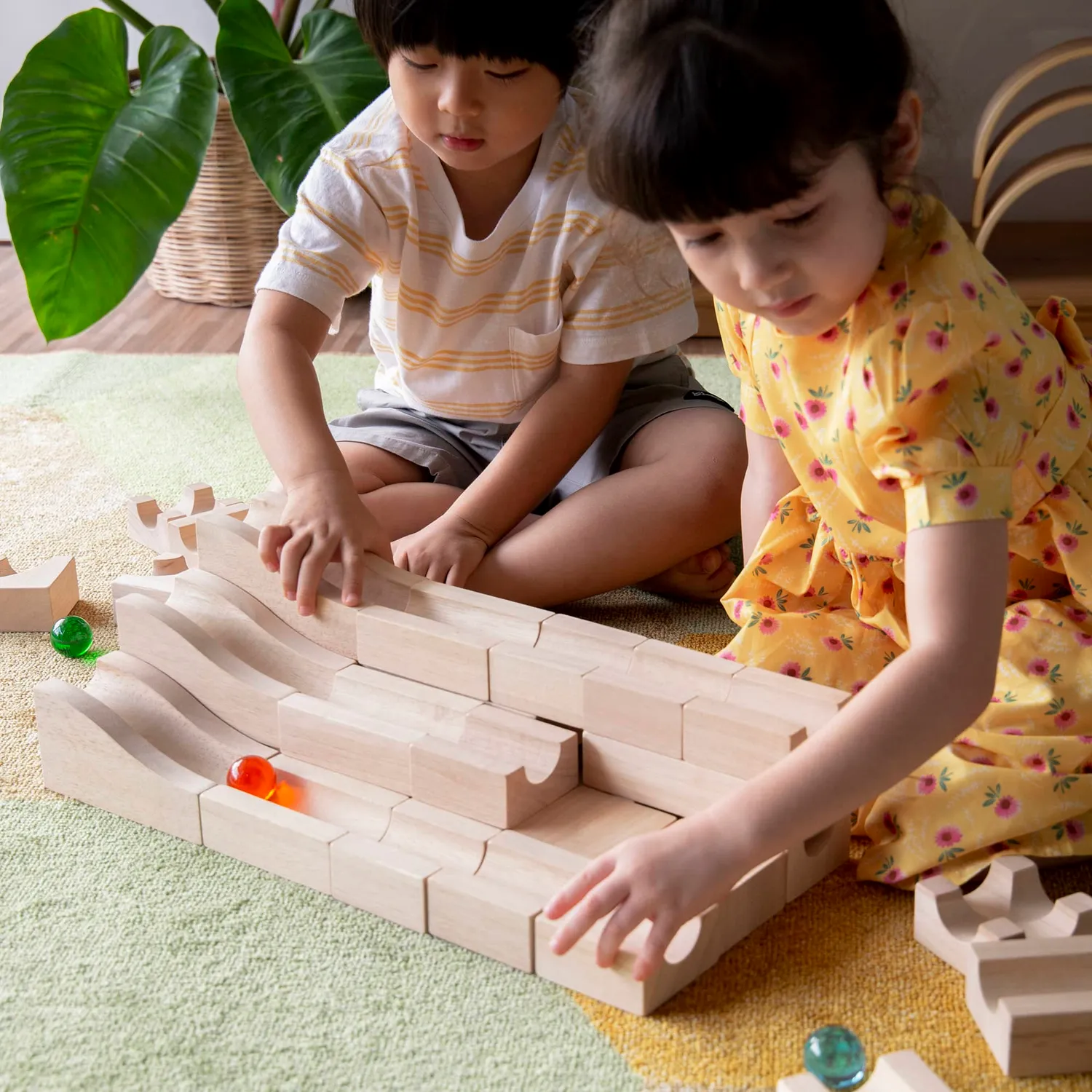 Guidecraft Unit Block Knikkerbaan 40-delig Hout STEM