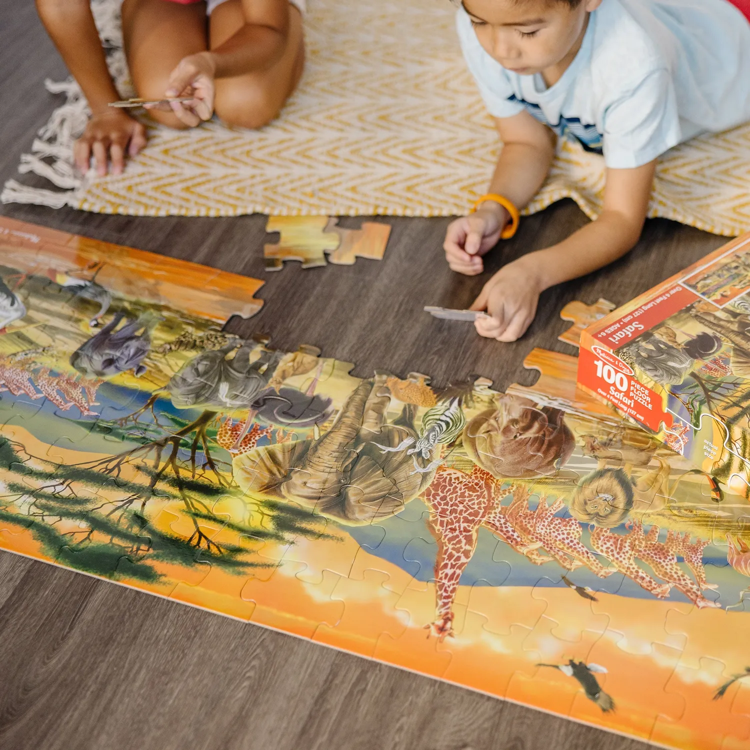 Melissa & Doug Safari Floor Puzzle vloerpuzzel 100 stukjes
