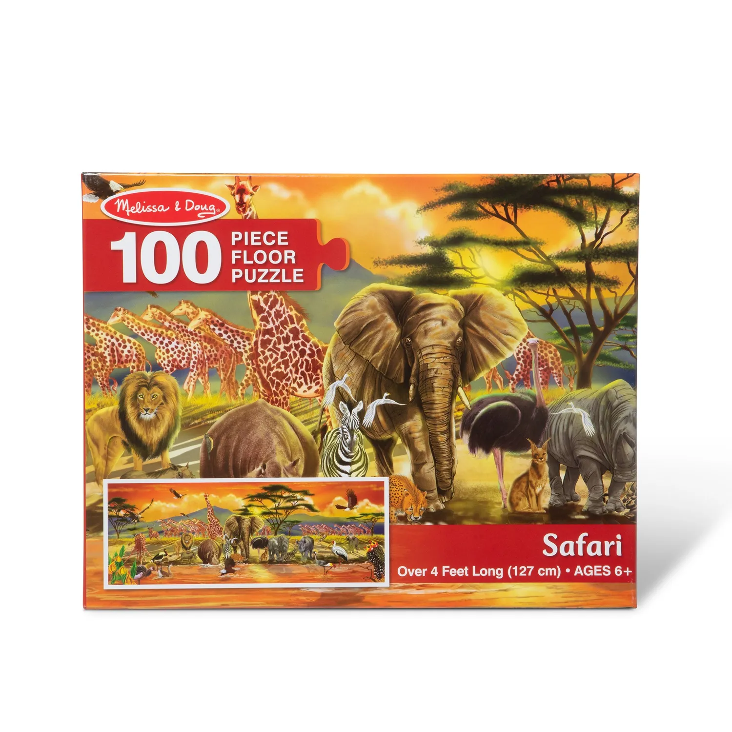Melissa & Doug Safari Floor Puzzle vloerpuzzel 100 stukjes