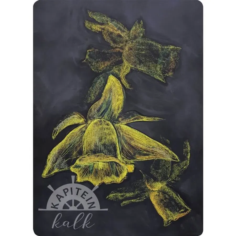 Ginger Fairy Kapitein Kalk Narcis postkaart A6 pastel