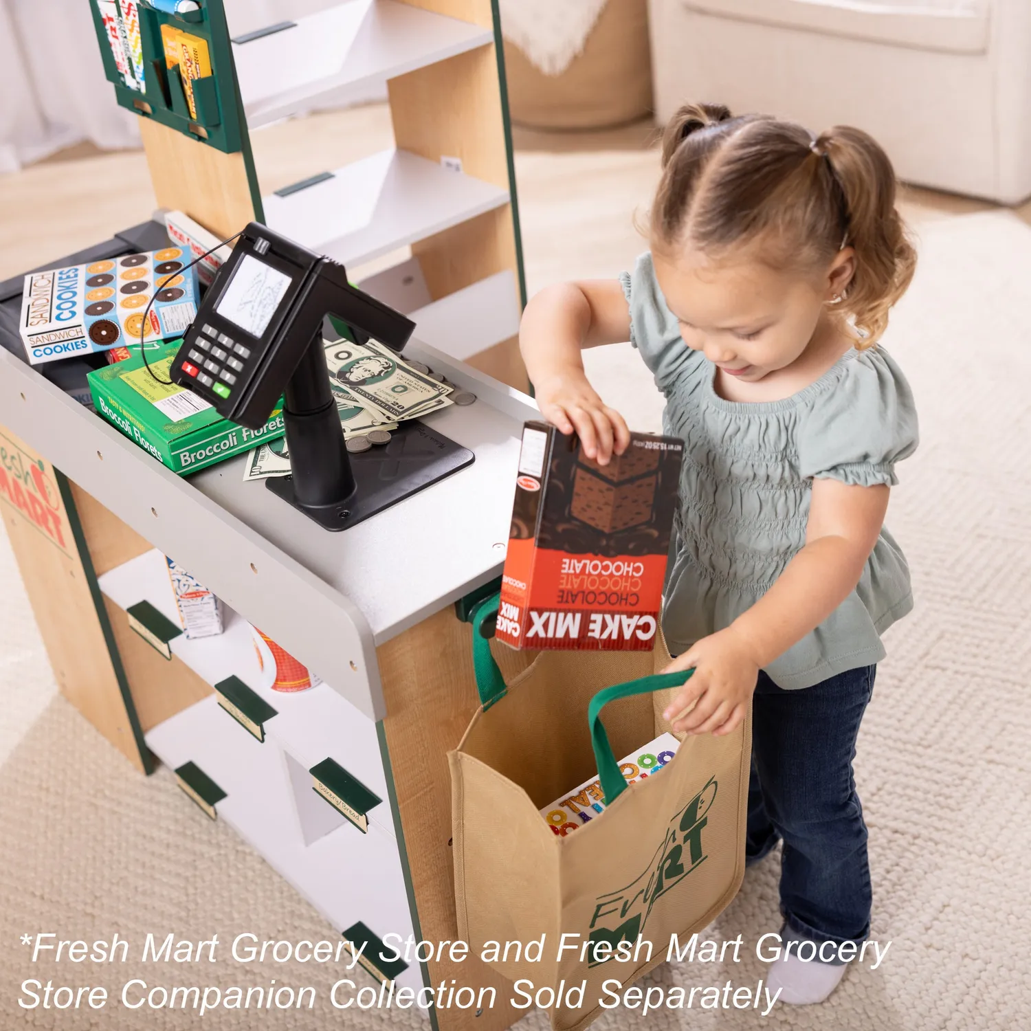 Melissa & Doug Fresh Mart houten speelwinkel groot