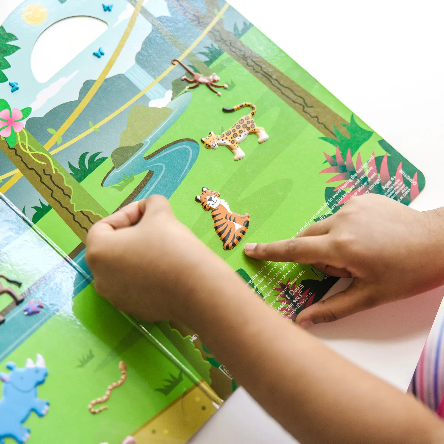 Melissa & Doug Puffy Sticker Play Set 3-pack safari dino oceaan