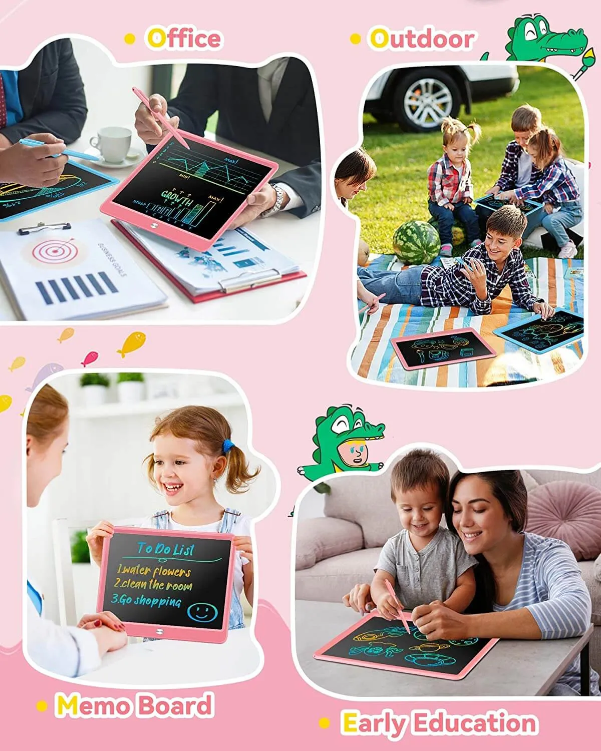 KOKODI LCD Writing Tablet tekentablet 12 inch blauw