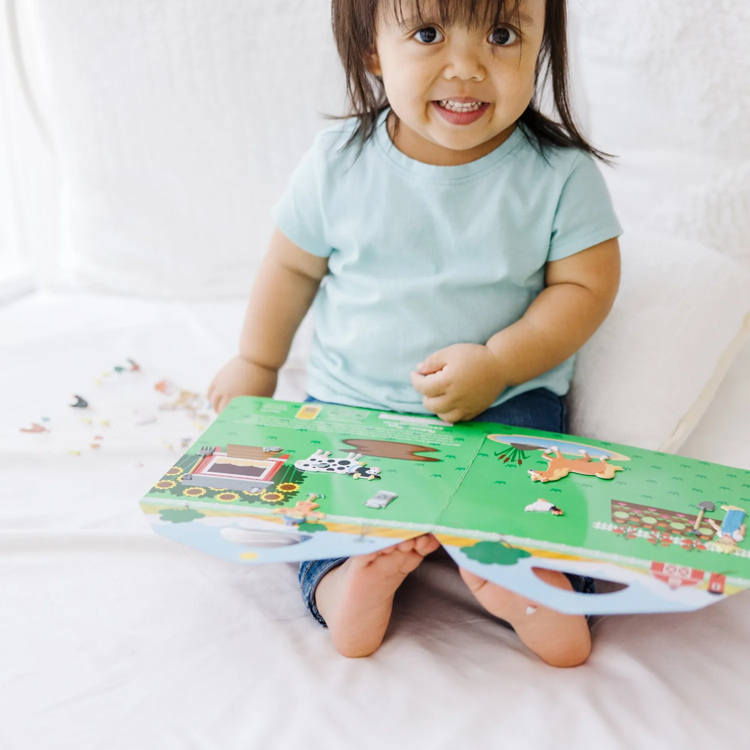 Melissa & Doug Puffy Sticker On the Farm herbruikbare stickers