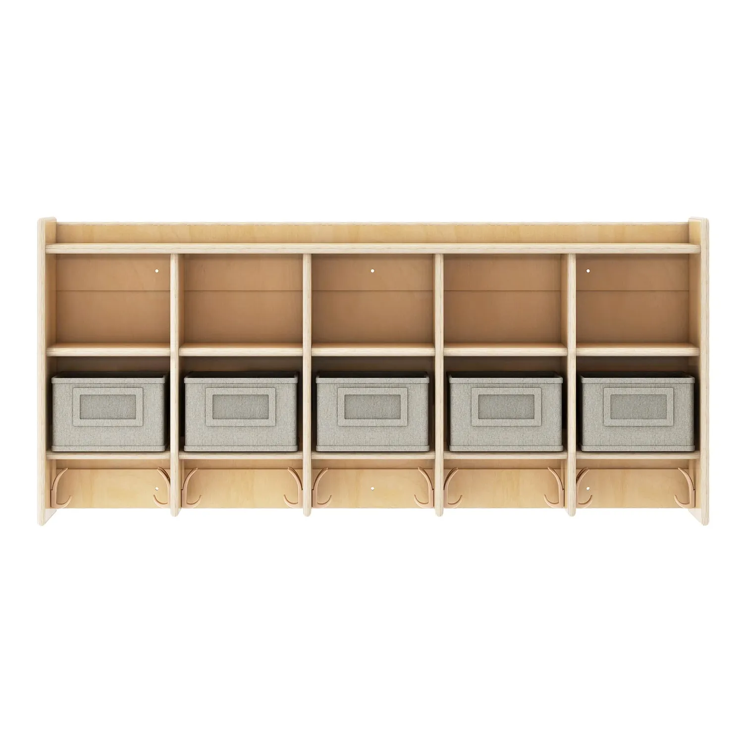 Guidecraft EdQ 10-Section wandlocker naturel houten