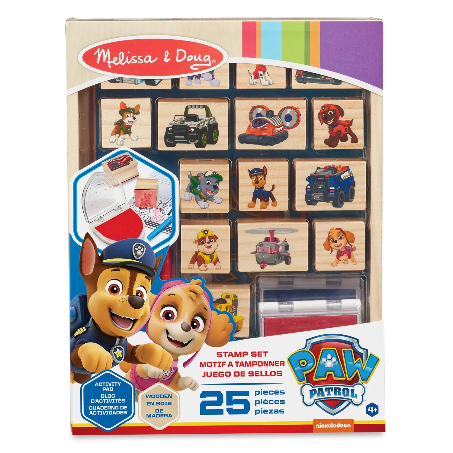 Melissa & Doug PAW Patrol Wooden Stamps stempelset houten