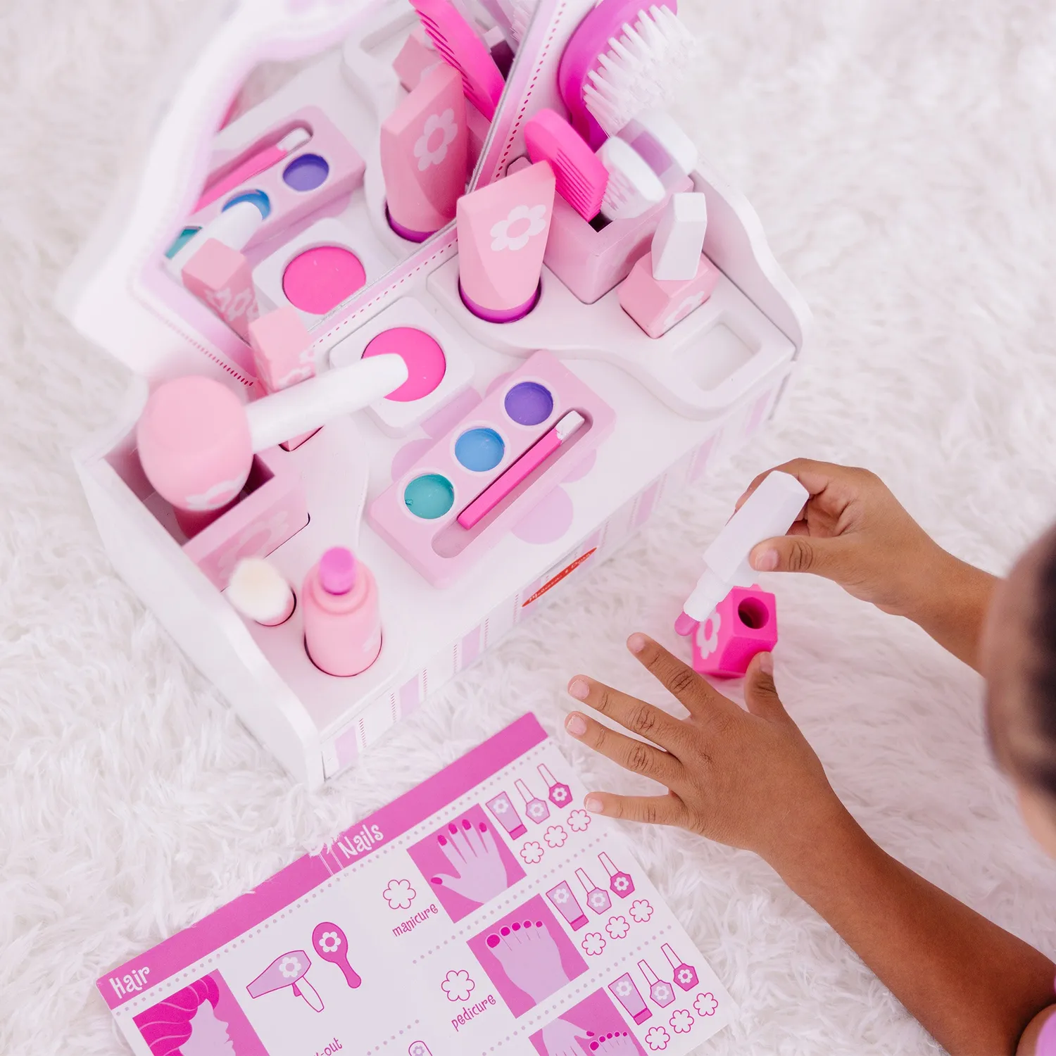 Melissa & Doug Beauty Salon houten kapsalon speelset 18-delig