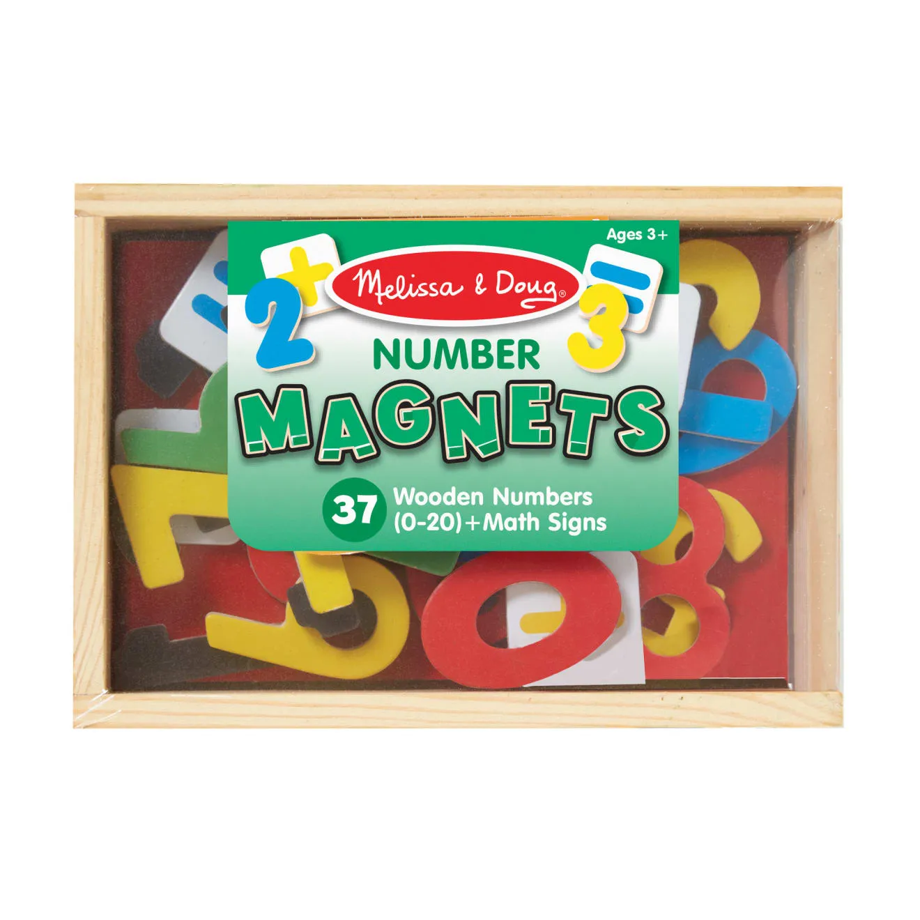 Melissa & Doug Magnetic Wooden Numbers magneetset 37 stuks