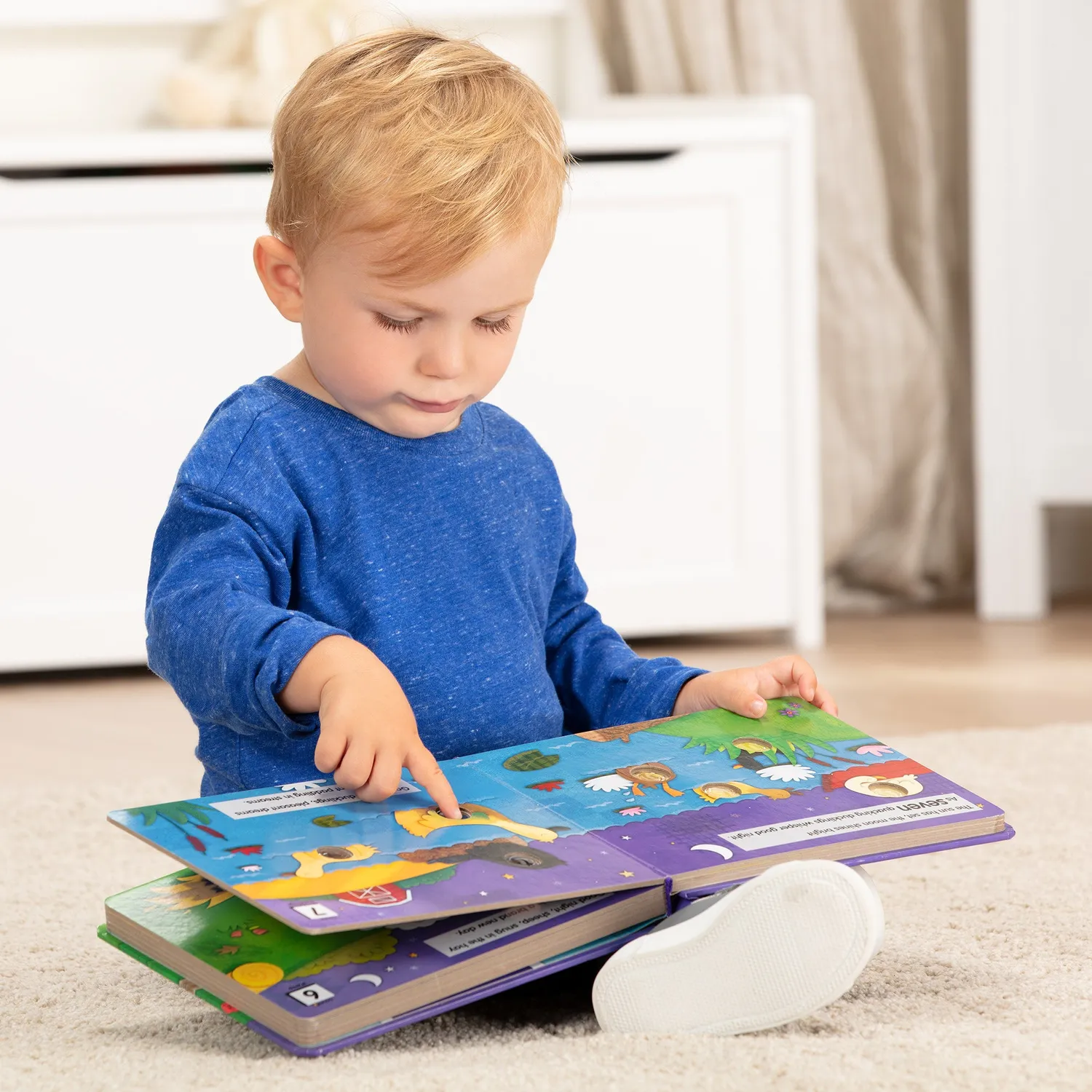 Melissa & Doug Poke-a-Dot Good Night kartonboek dieren klik