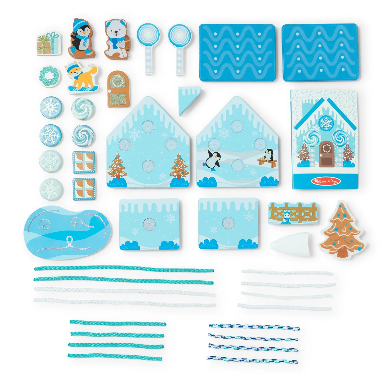 Melissa & Doug peperkoekhuis hout Winter Frost speelset