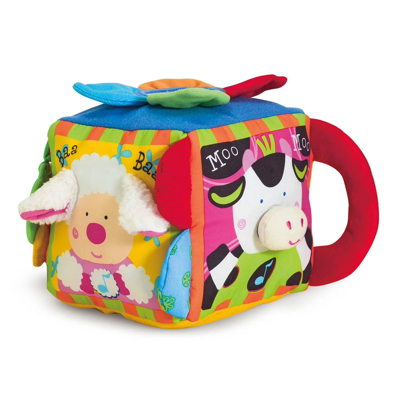 Melissa & Doug K's Kids Musical Farmyard Cube muziekblok baby