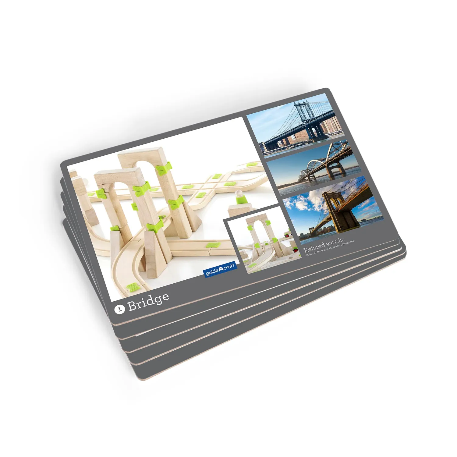 Guidecraft Block Science Foundation bouwset 55-delig