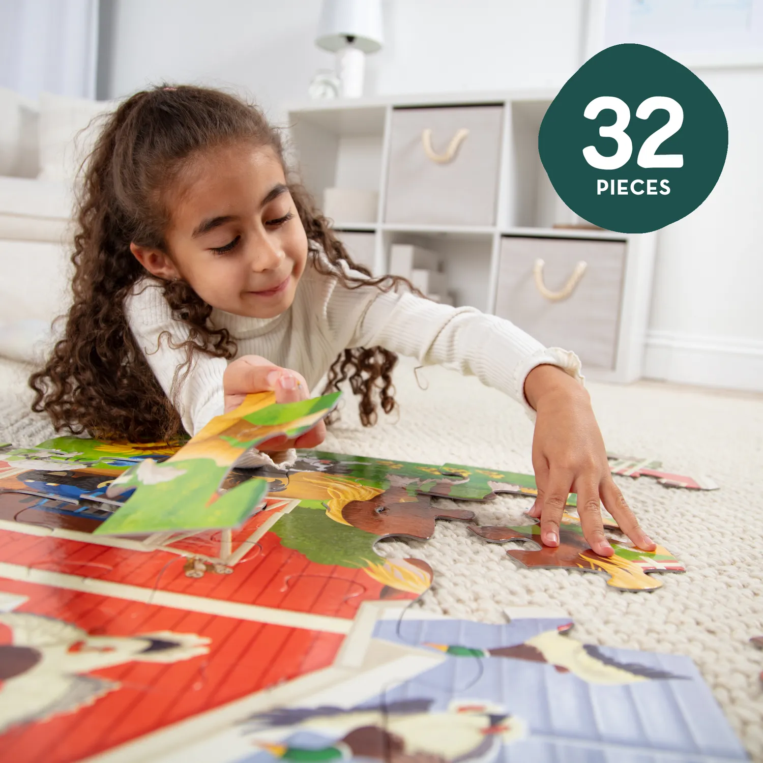 Melissa & Doug Busy Barn vloerpuzzel 32 stukjes schuurvorm