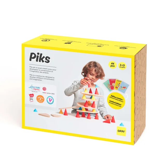 OPPI Piks Medium constructiespel kersteditie 44-delig