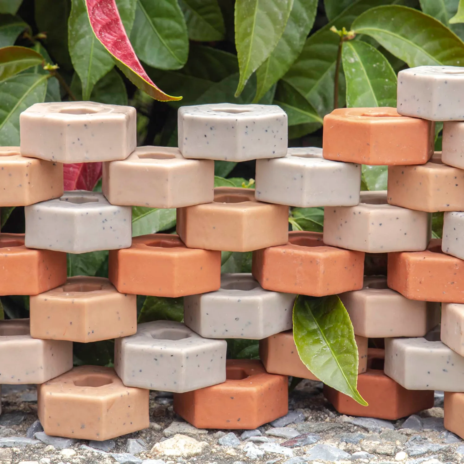 Guidecraft Little Pavers bouwstenen 60 stuks verzwaard