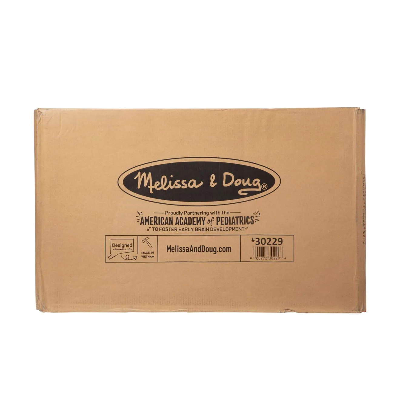 Melissa & Doug Toy Chest speelgoedkist espresso hout