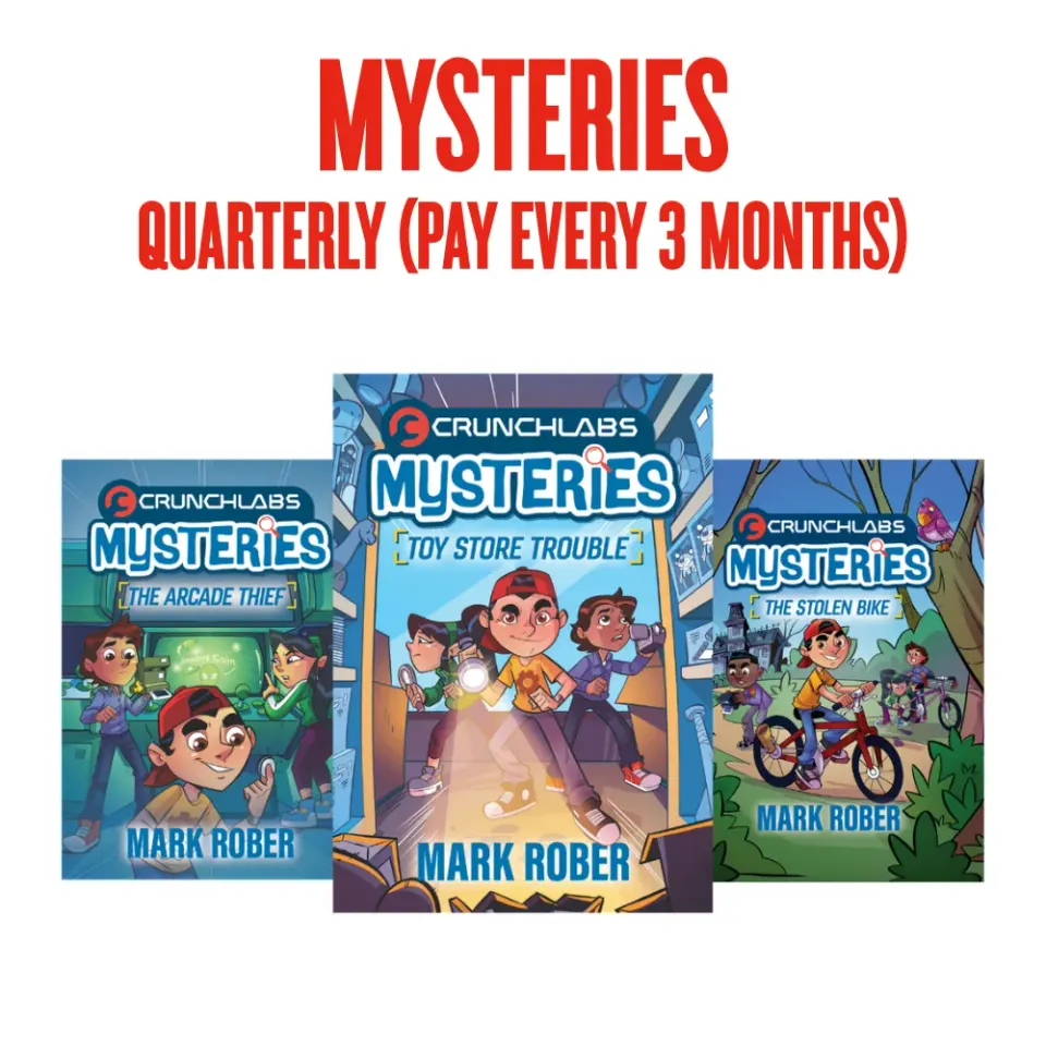 CrunchLabs Mysteries boekenreeks Mark Rober kwartaal