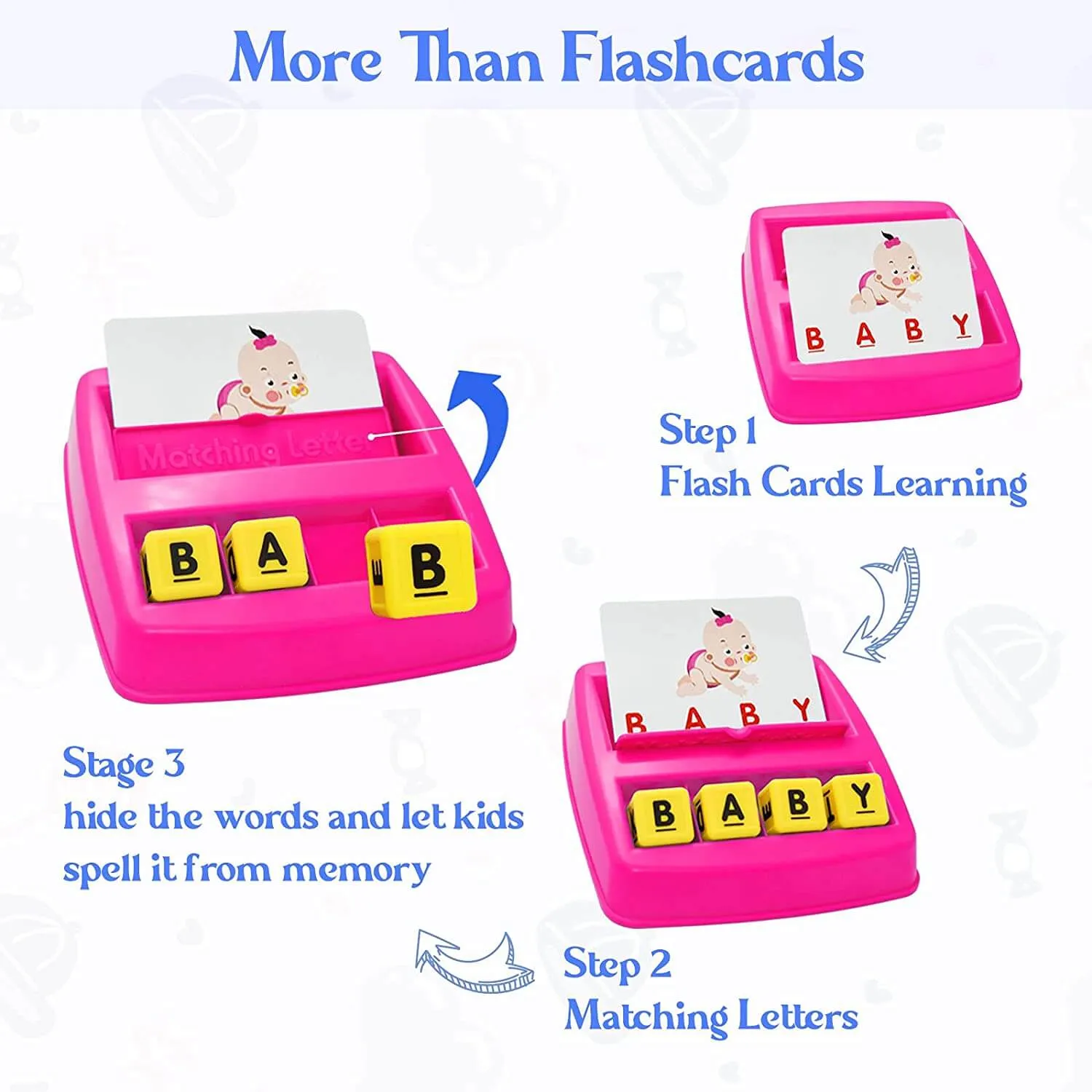 KOKODI Matching Letter letterspel spelling roserood