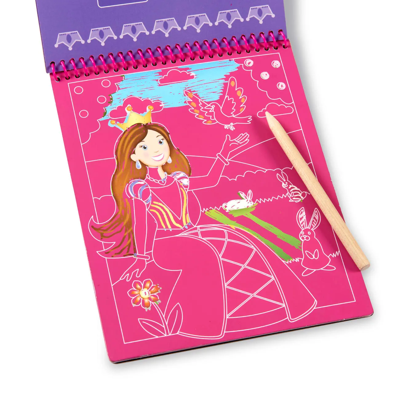 Melissa & Doug On the Go Fairy Tales krasboek 12 platen