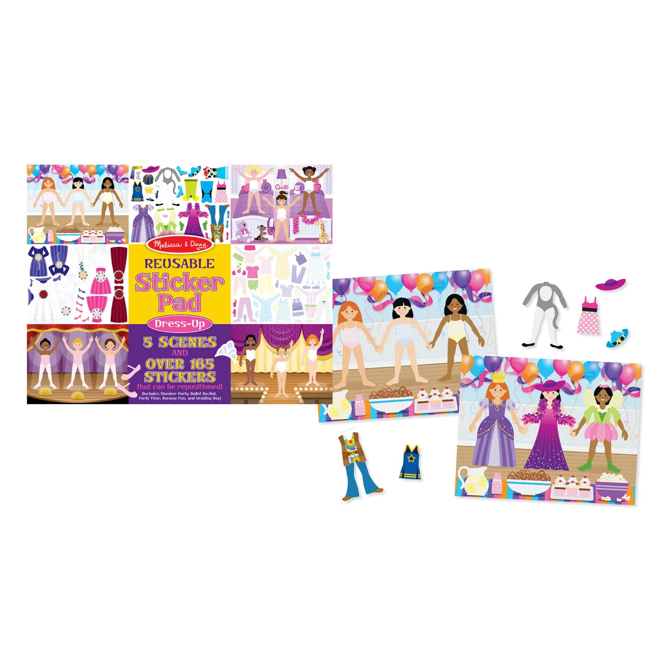 Melissa & Doug Dress-Up herbruikbaar stickerboek 165+ stuks