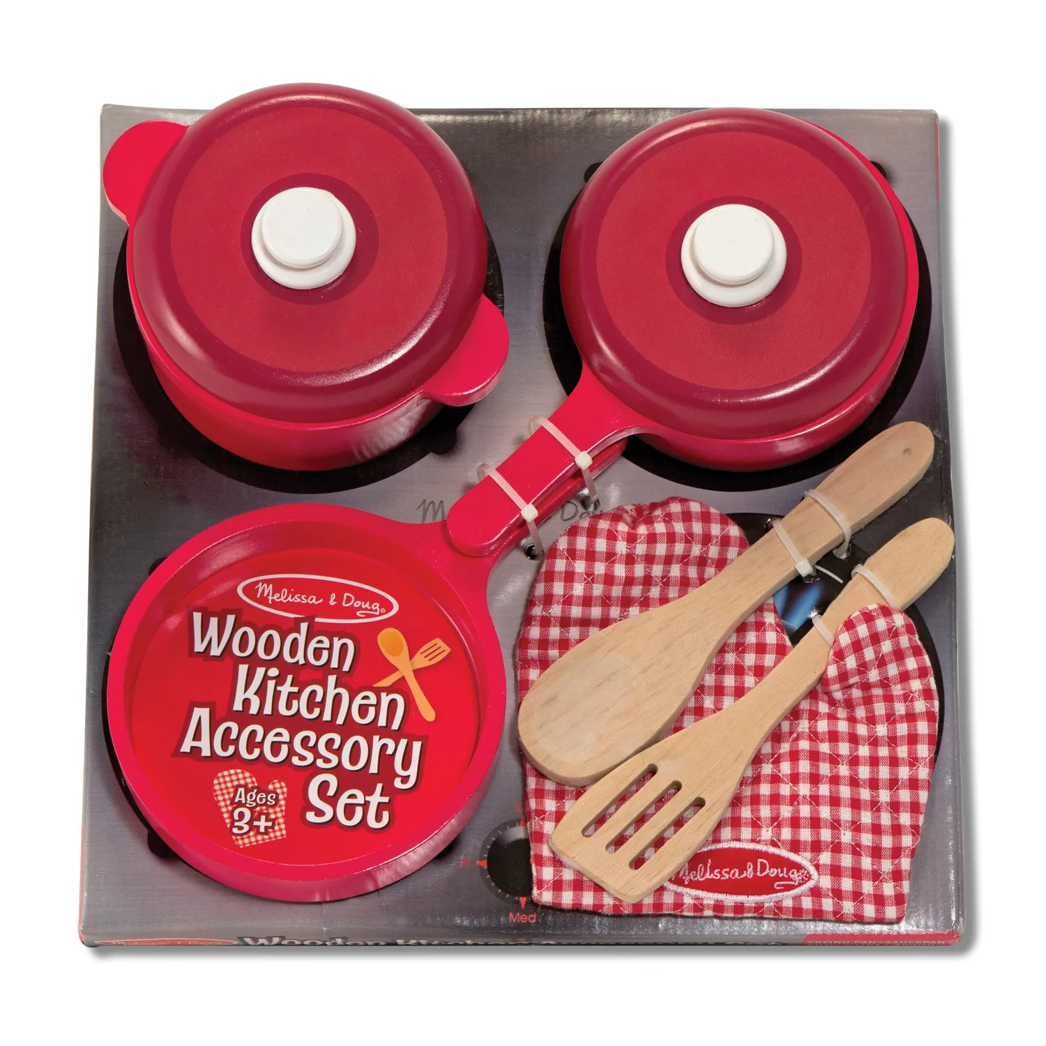 Melissa & Doug Wooden Kitchen Accessory Play Set 8-delig hout
