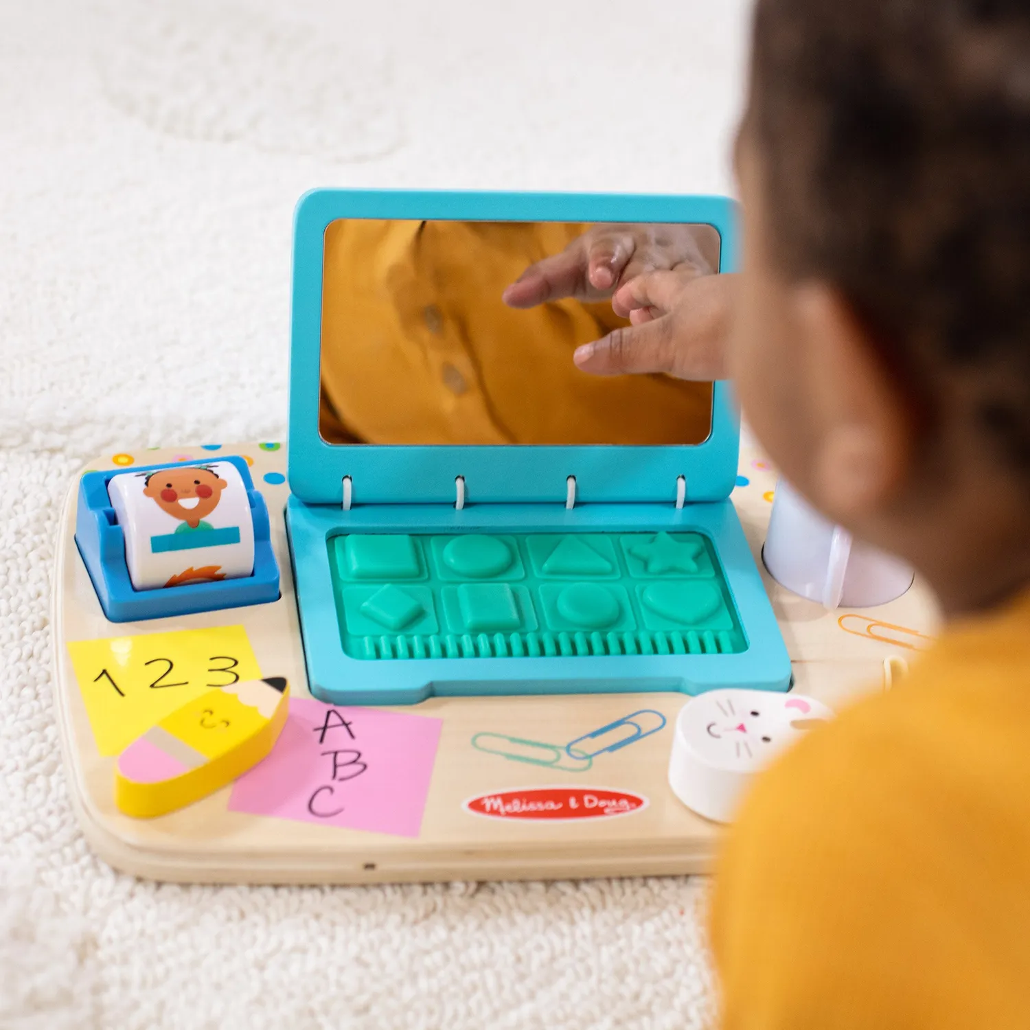 Melissa & Doug Work & Play Desktop Activity Board laptop 12m+