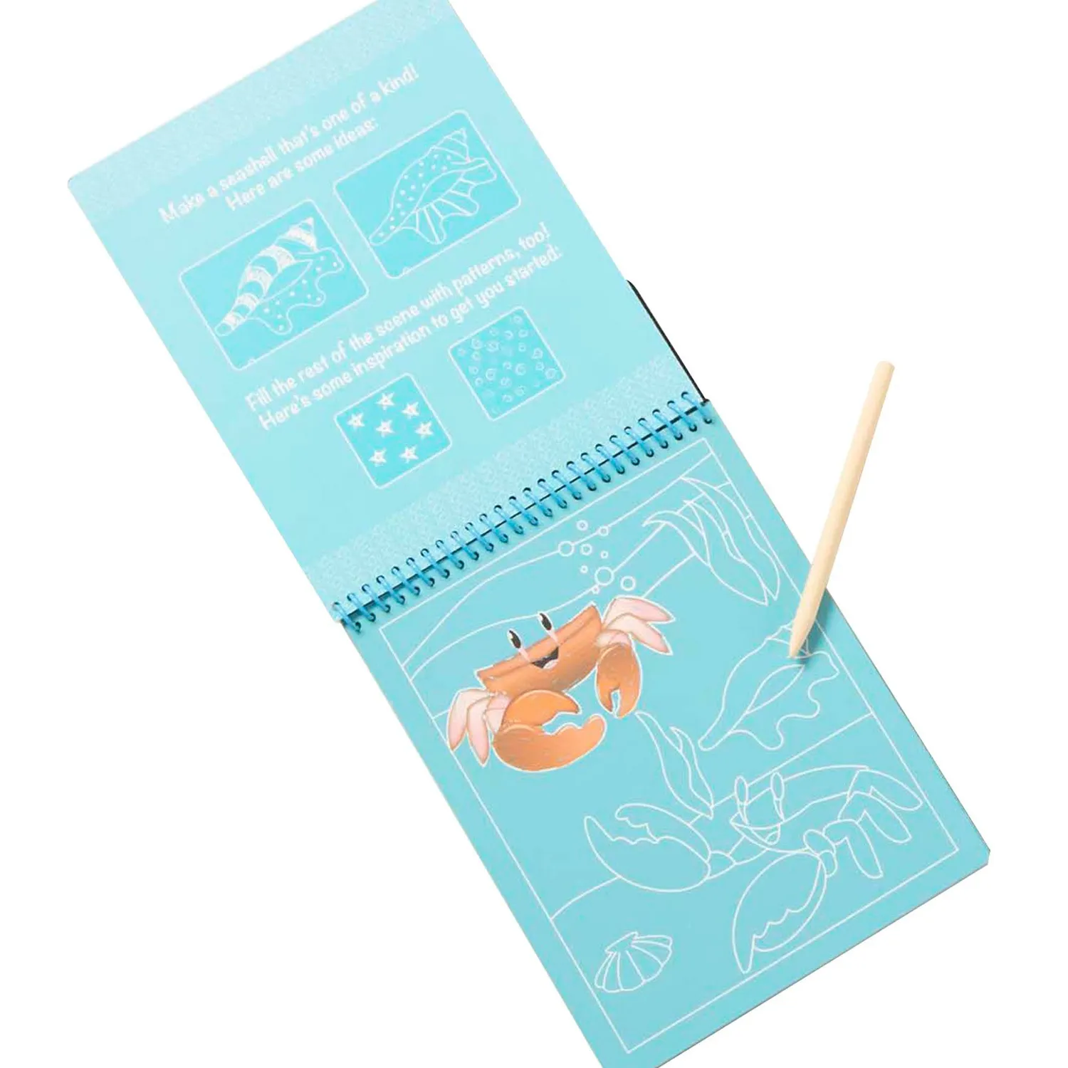 Melissa & Doug On the Go Sea Life krasboek 12 scènes