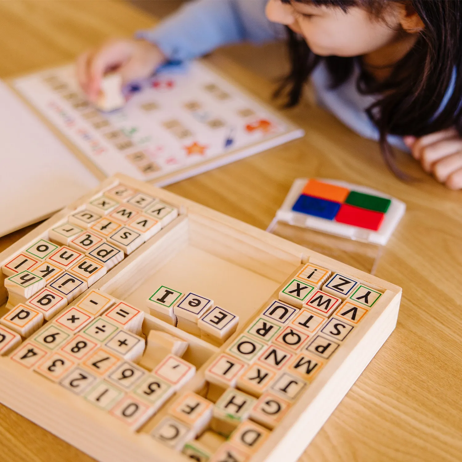 Melissa & Doug Deluxe ABCs 123s stempelset 71 stempels
