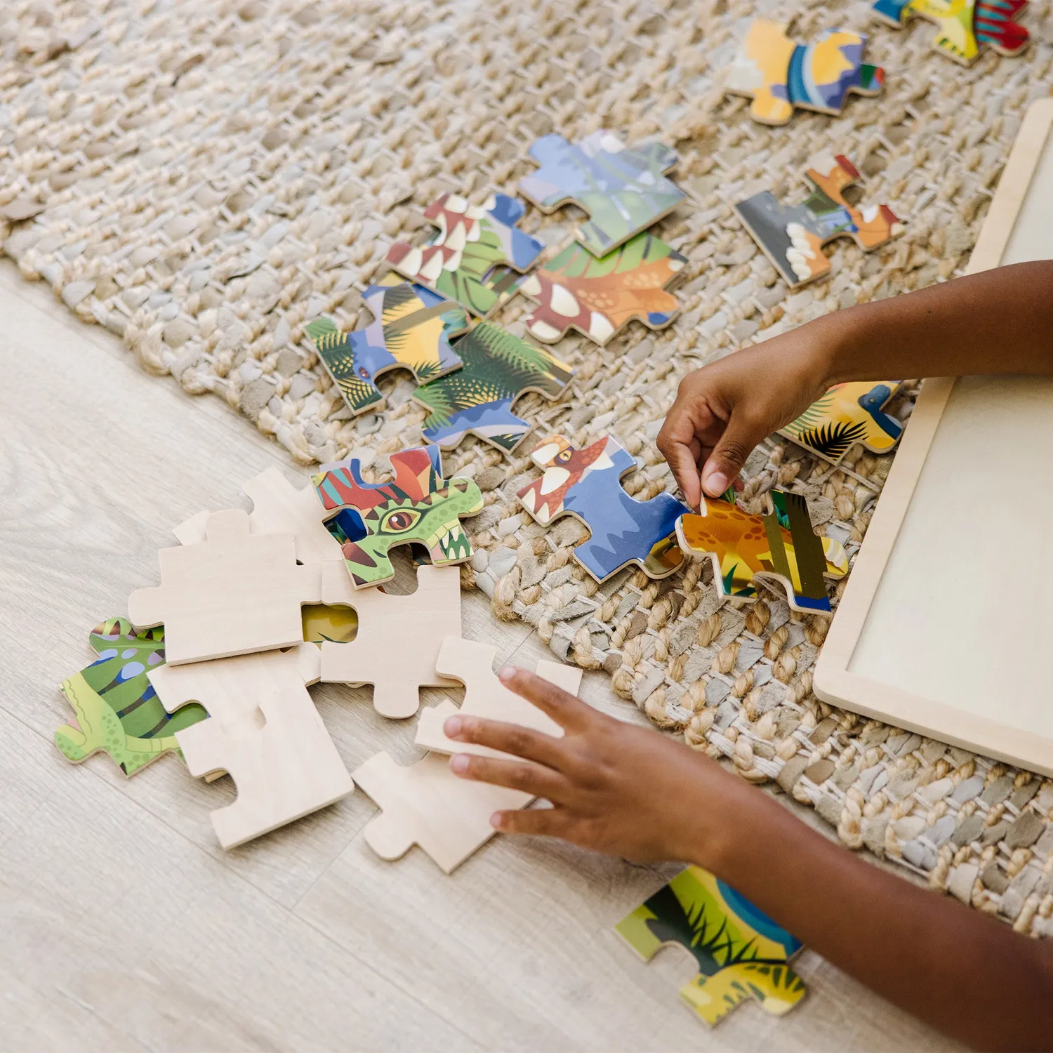 Melissa & Doug Dinosaur houten puzzel 24 stukjes dino