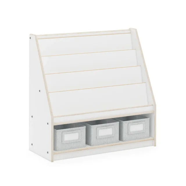 Guidecraft EdQ Book and Bin Display kast wit