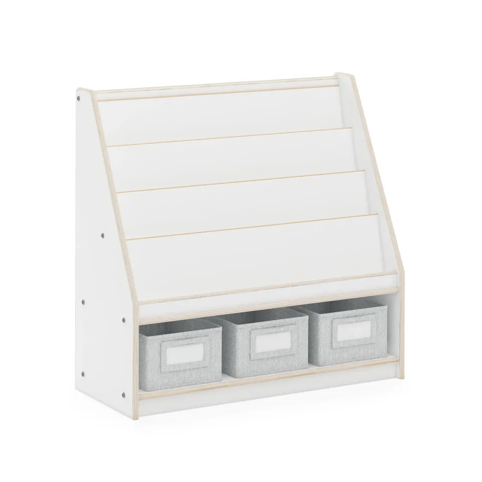 Guidecraft EdQ Book and Bin Display kast wit