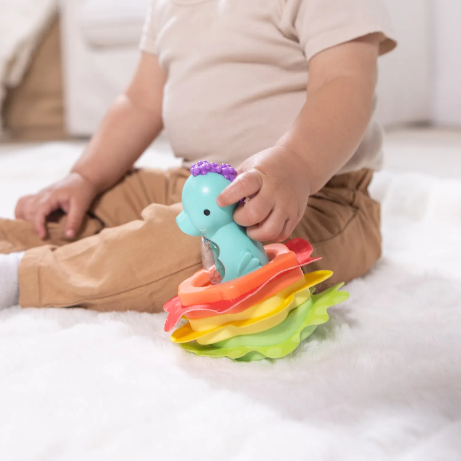 Melissa & Doug Ocean Waves Press zeepaardje stapelaar