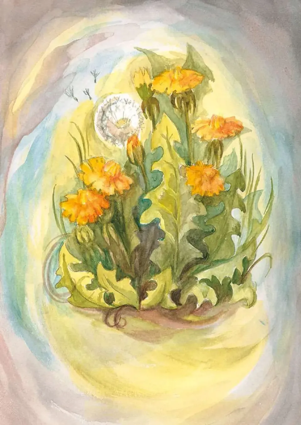 Ginger Fairy Margret von Borstel Löwenzahn kaart A6 kruiden