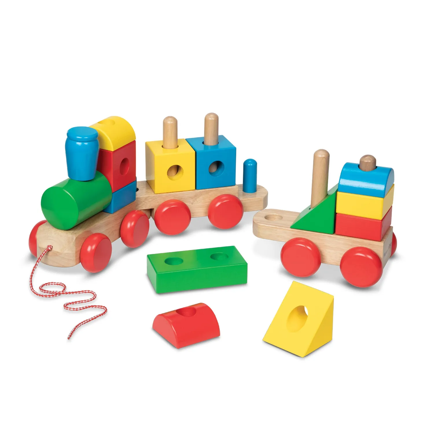 Melissa & Doug Jumbo Stacking Train houten trein classic 14-delig