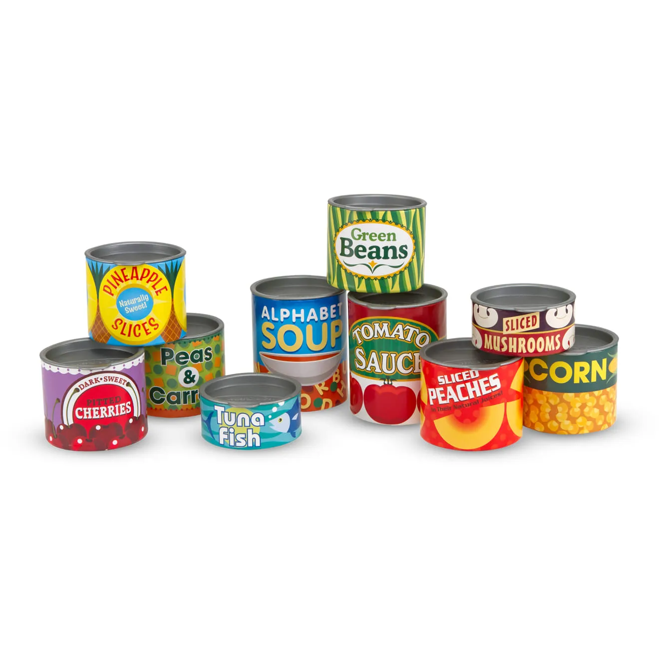 Melissa & Doug Let's Play House Grocery Cans speelblikjes