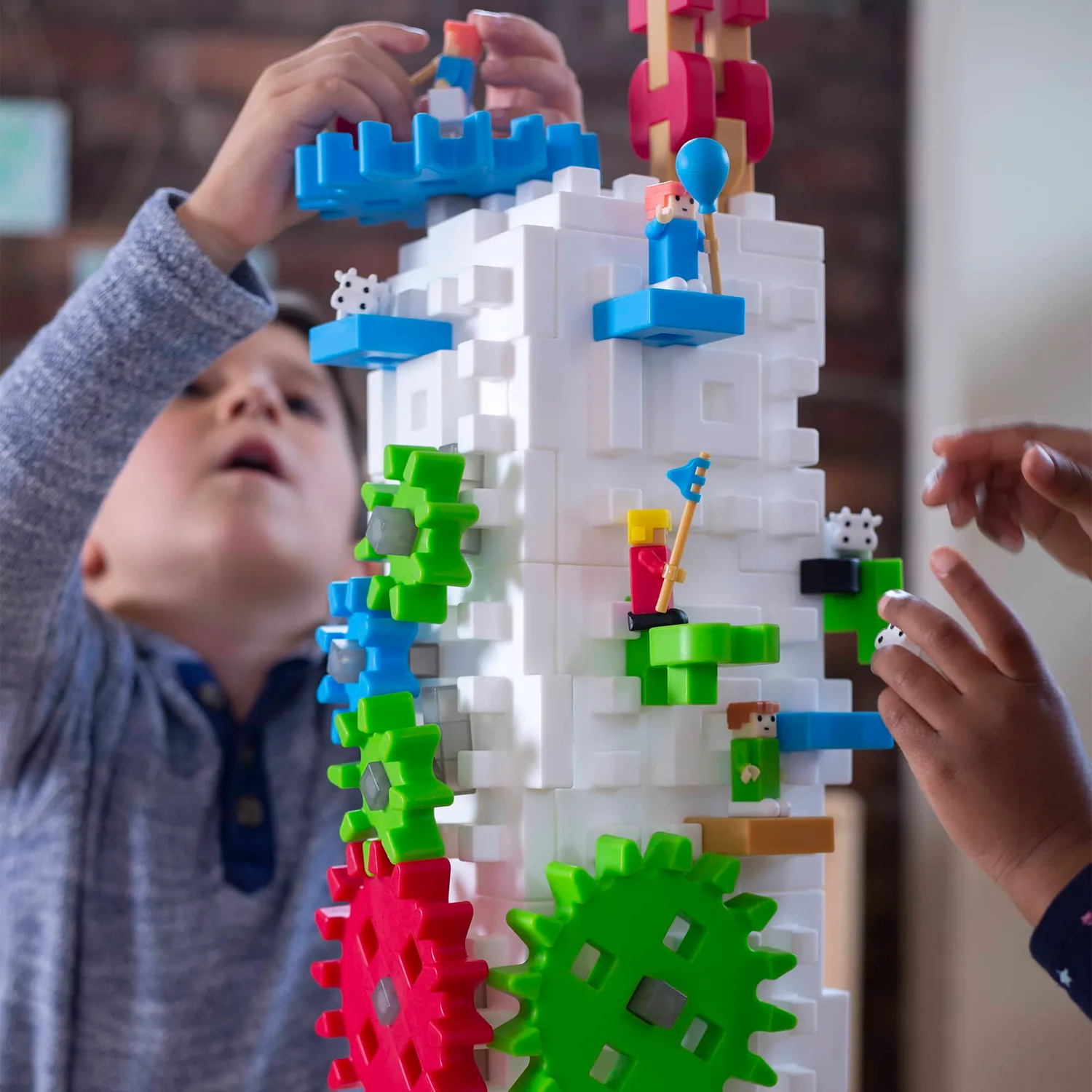 Guidecraft IO Blocks Tabletop System bouwset tandwielen basisplaten