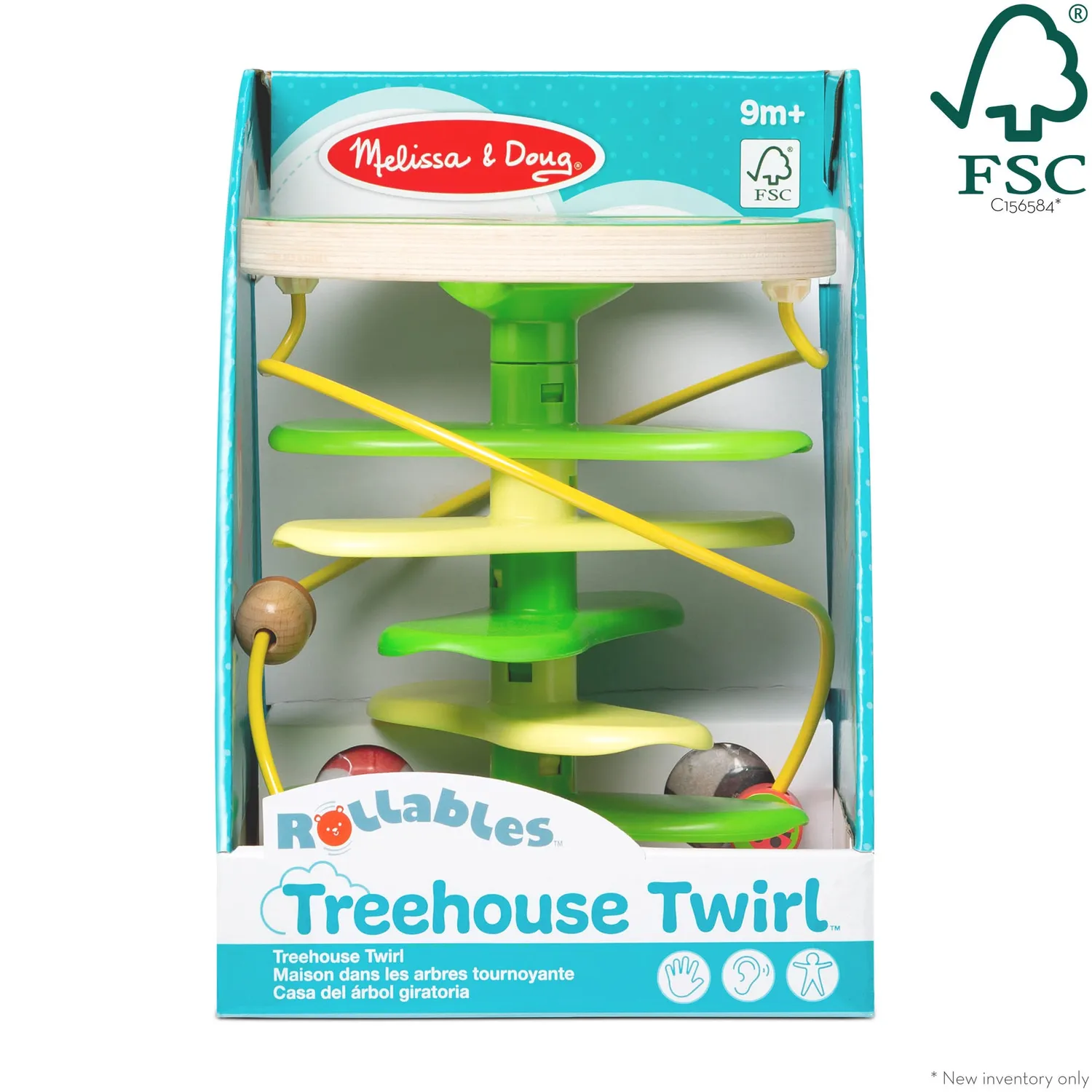 Melissa & Doug Rollables Treehouse Twirl knikkerbaan baby