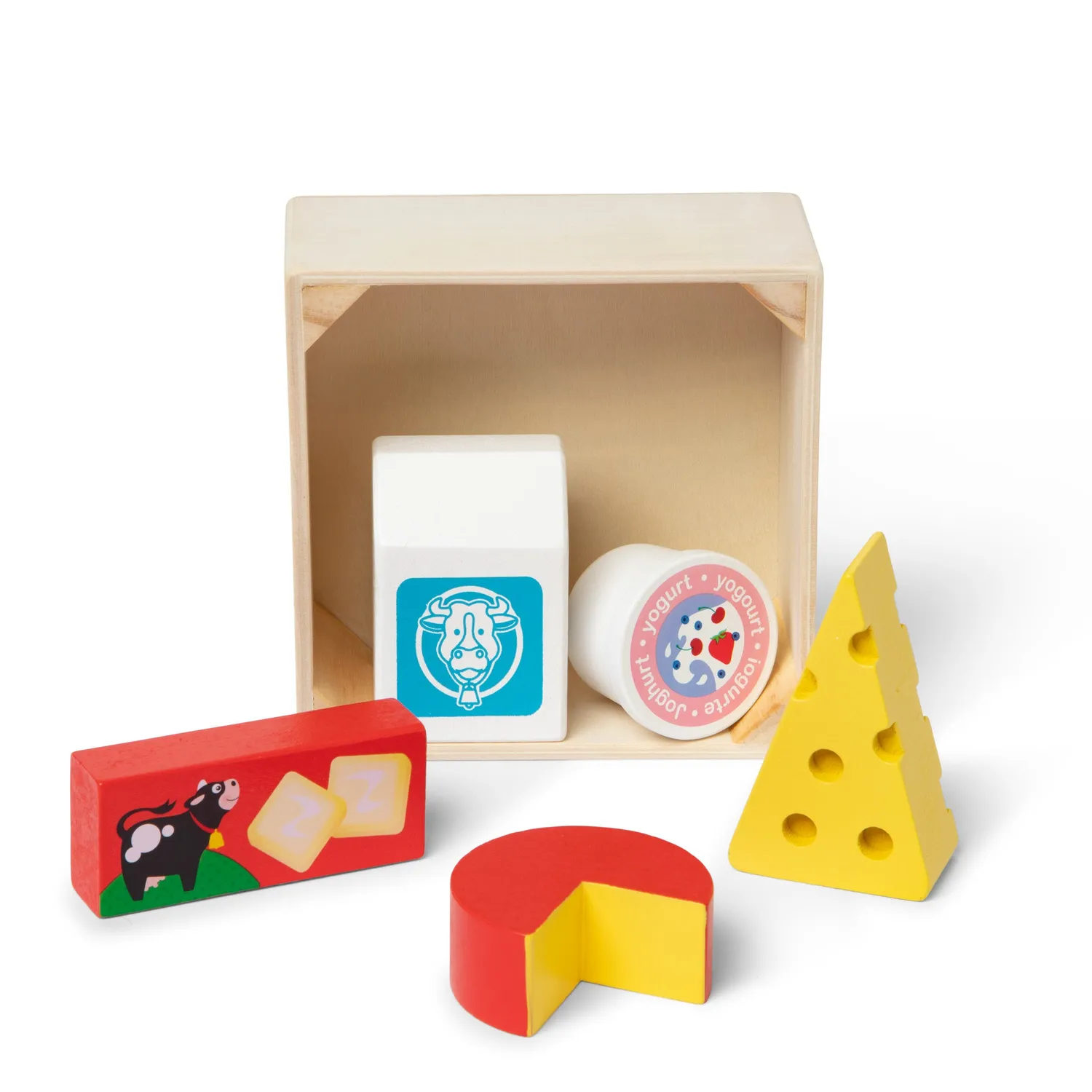 Melissa & Doug Food Groups Dairy houten speelvoedsel zuivel