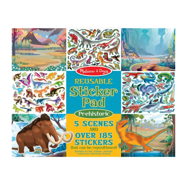 Melissa & Doug Reusable Sticker Pad Prehistoric stickers dino