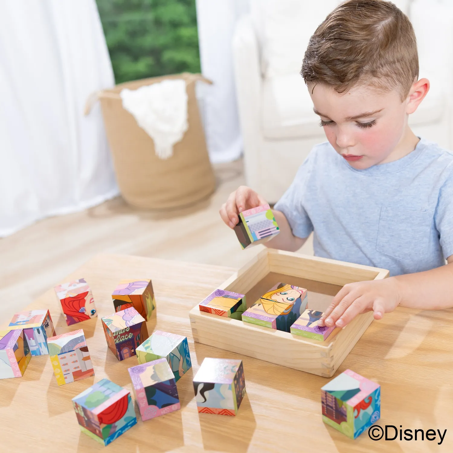 Melissa & Doug Disney Princess Houten Blokpuzzel 16 Blokken
