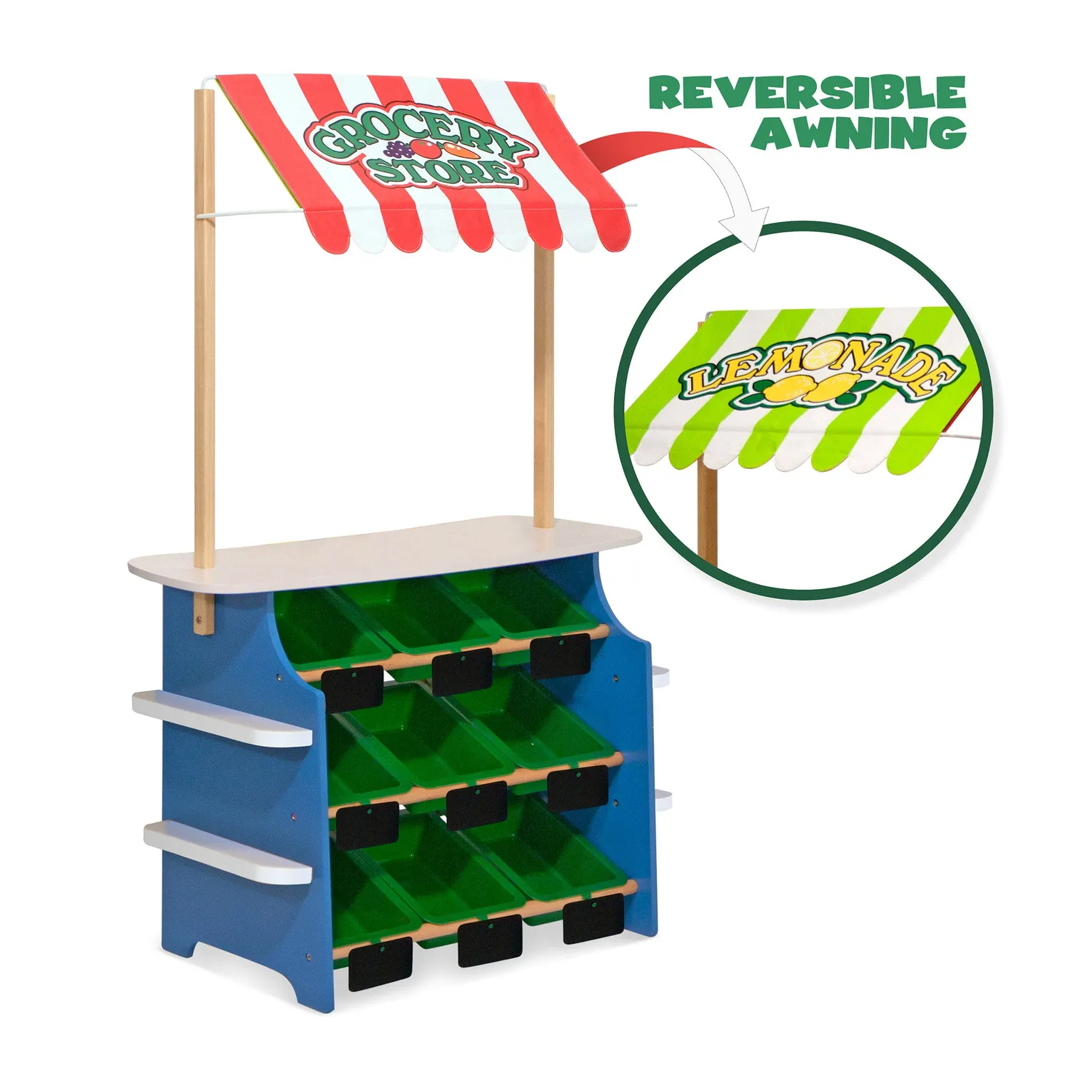 Melissa & Doug Grocery Store speelwinkel hout limonadekraam 3+ jaar