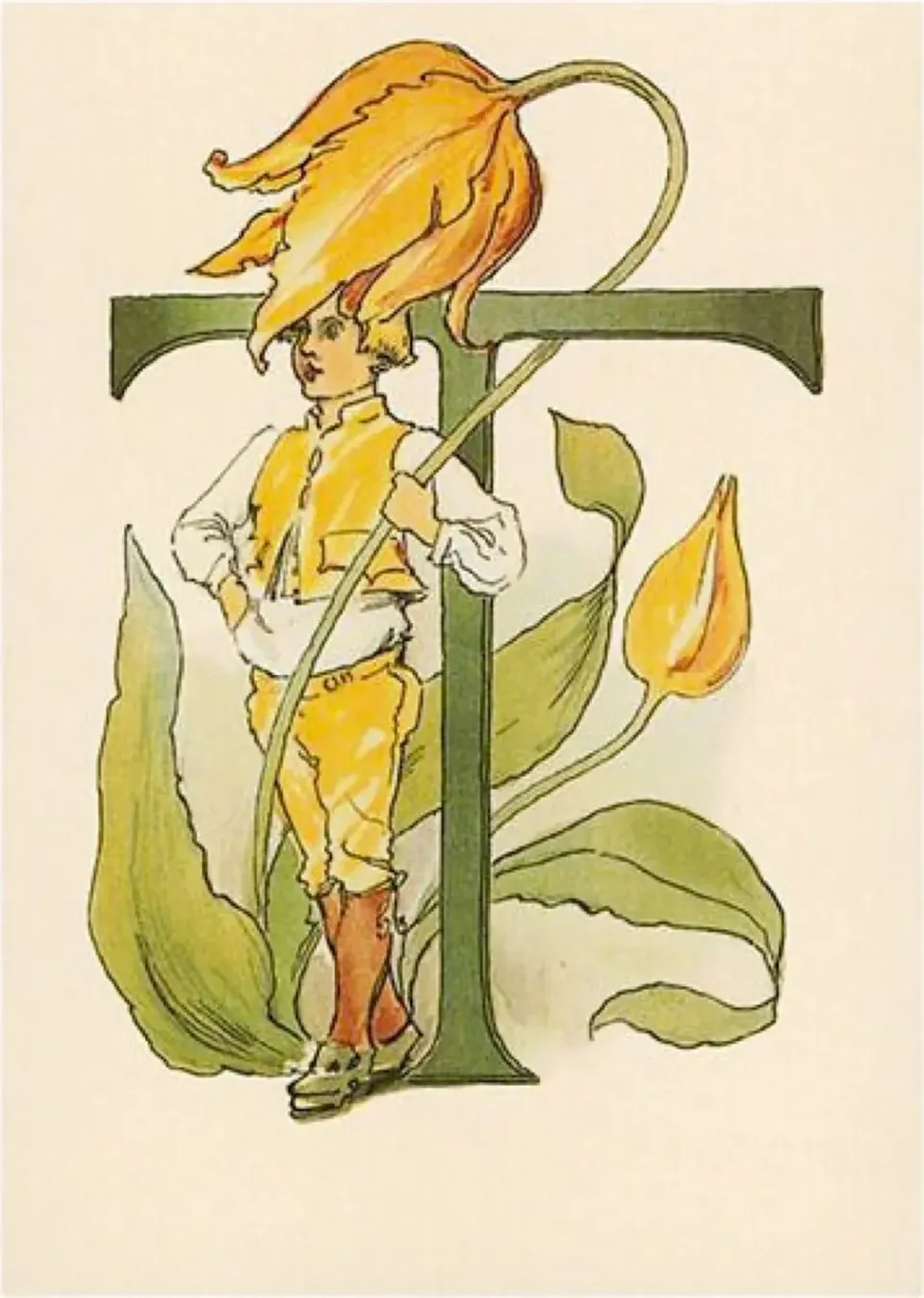 Ginger Fairy Ottilia Adelborg T Kaart Bloemalfabet 10,5x15